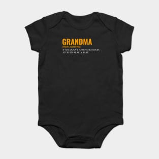 grandma knows everything if she doesnt Know Baby Bodysuit